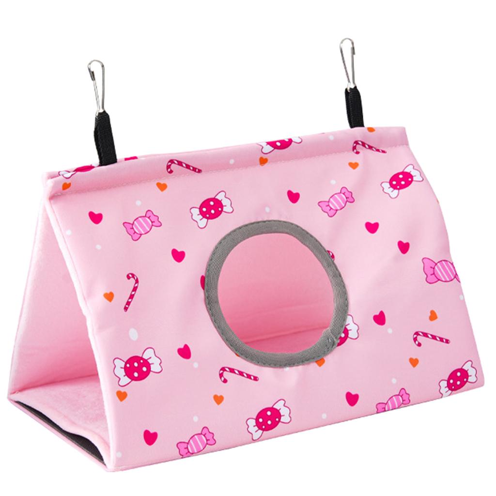 Зимнее Теплое Гнездо для Птиц Дом Попугай Подвесной Гамак Плюшевый Навес Хижина Клетка для Зябликов Птицы Укрытие Спальное Место Теплые Качели