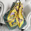 90cm *90cm Design Scarf Lady Shawl Printed Silk Felt Headscarf Scarf Lady Headscarf Square Scarf Lady Wrap Scarf 2021