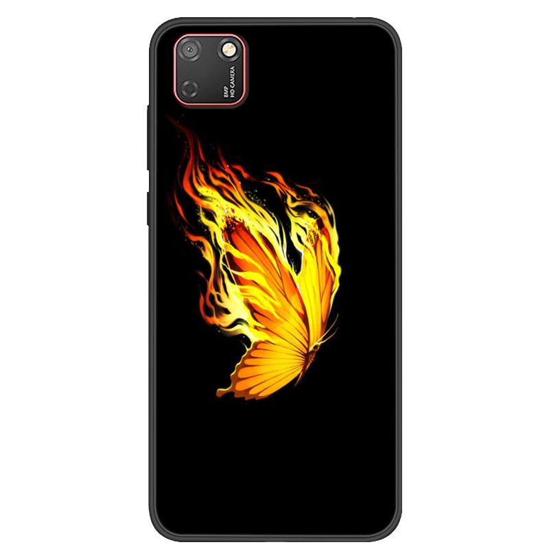 For Huawei Y5P Case Black Bumper Silicone TPU Soft Phone Cover For Huawei Y5P 2020 DRA-LX9 Y5 P Case Cartoon Fundas Y 5P