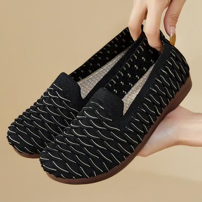 Обувь женская весна 2025 года, новые идиллические туфли для рыбалки, мягкая подошва, нескользящая обувь для ходьбы, удобная обувь для мам с одной педалью