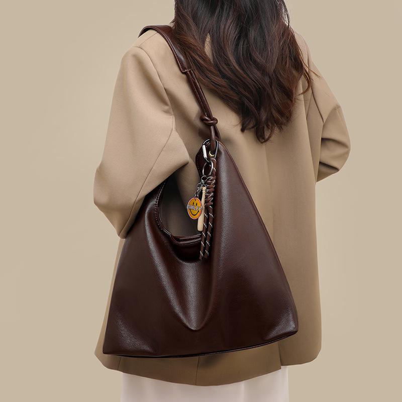 Сумка-тоут 2025 новая кожа Maillard большая сумка летняя женская сумка на плечо большая вместимость сумка для поездок багаж