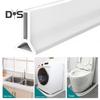 100/200CM Collapsible Shower Threshold Water Dam Self Adhesive Silicone Waterproof Barrier Strip Kitchen Bathroom Dry Wet Separation Bendable Water
