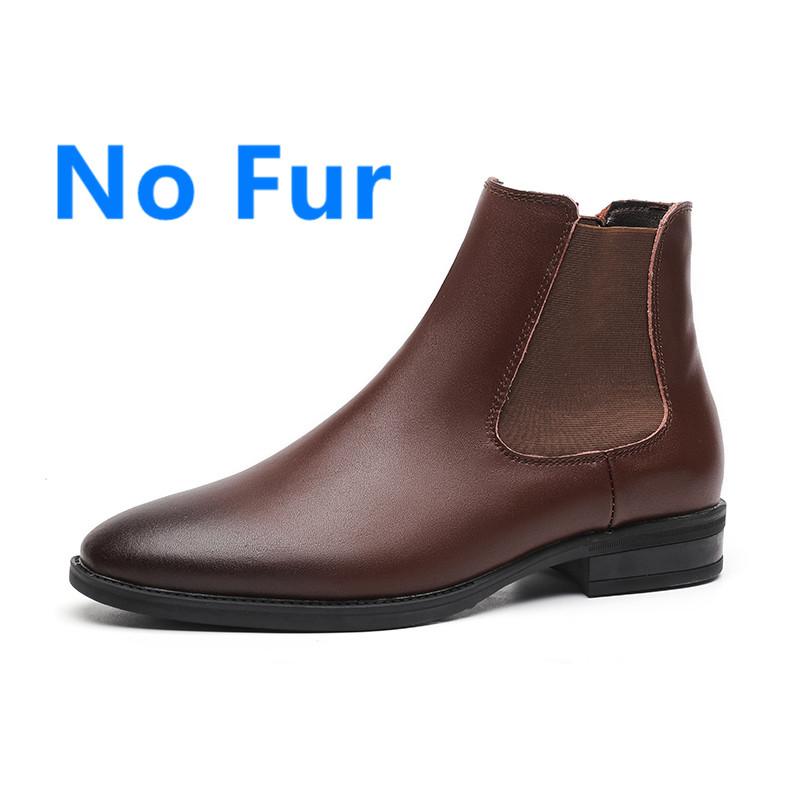 2024 Кожаные мужские ботинки, деловые зимние британские ботинки, мужские остроносые ботинки из коровьей кожи, мужские ботинки, модная обувь «Челси», мотоциклетные ботинки