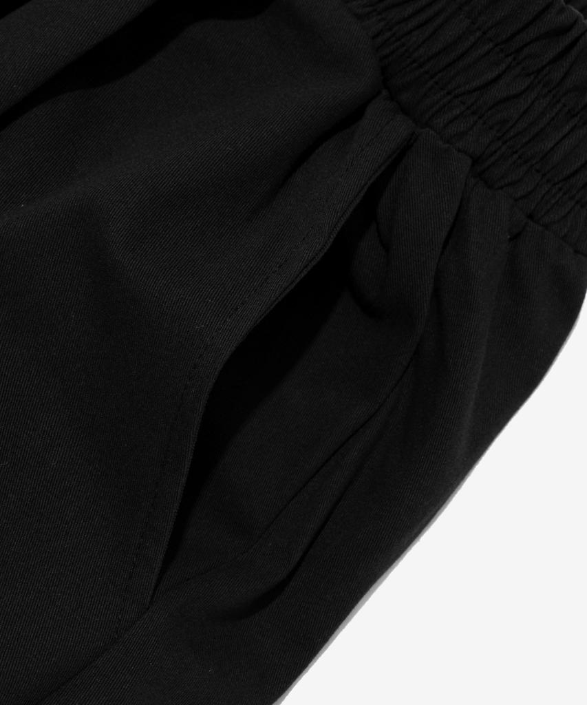 ANALOG MOOD Cotton Pintuck Wide Pants (Black)