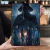 Tin Sign Characters Silhouette Poster Metal Wall Art   Retro Vintage Plaque for Living Room Bedroom Bar Garage Halloween Decor H