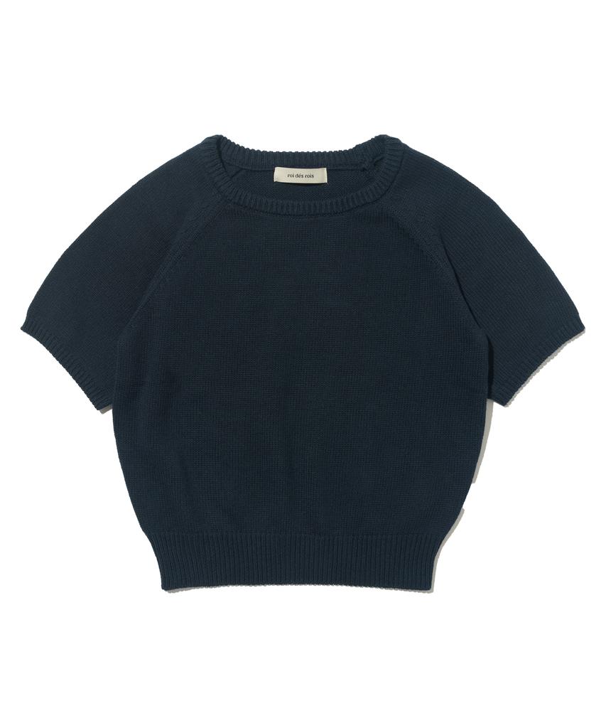 ROIDESROIS Light Touch Short Sleeve Knit (Navy)