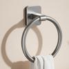 1/2Pcs Bathroom Towel Ring Holder Stainless Steel Bathroom Round Towel Ring Wall Mount Round Bathroom Shelf Bathroom Accessories