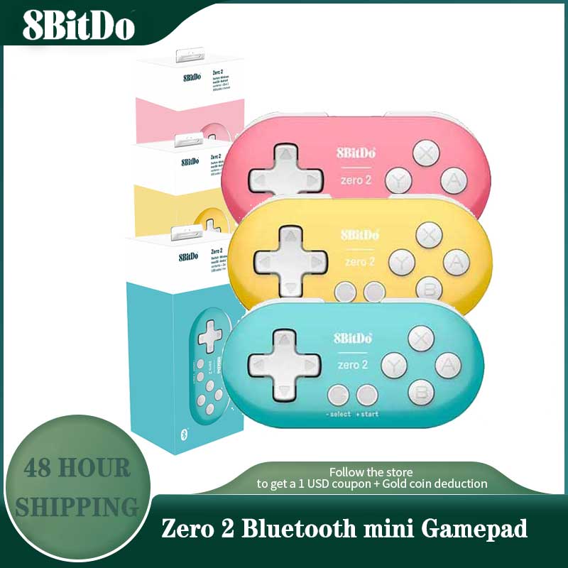 8BitDo Zero 2 Bluetooth Gamepad for Nintendo Switch Windows Android MacOS Wireless Bluetooth Game Controller for NS Switch
