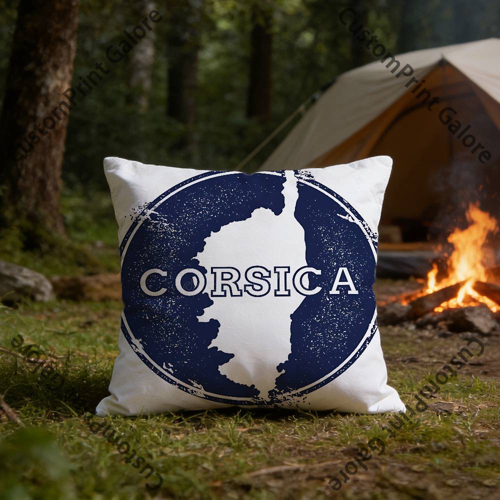 Corsica Corse France Flag Square Throw Pillow Cover Multiple Sizes Soft for Sofa Bedroom Living Room Home Decorative