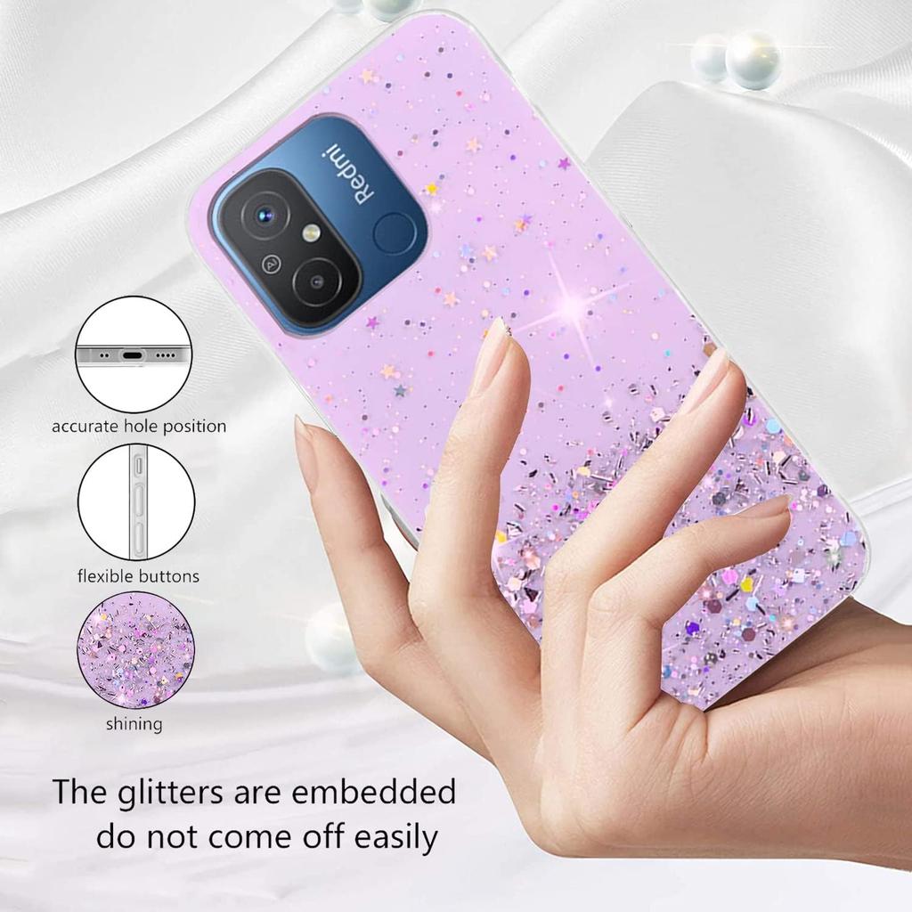 Чехол для Xiaomi Redmi 12C 13C A2 A1 A3 12 10C 10 Redmi Note 13 Pro Plus 12 11 Poco X6 M6 X5 Pro M5S X3, блестящий блестящий силиконовый мягкий тонкий чехол