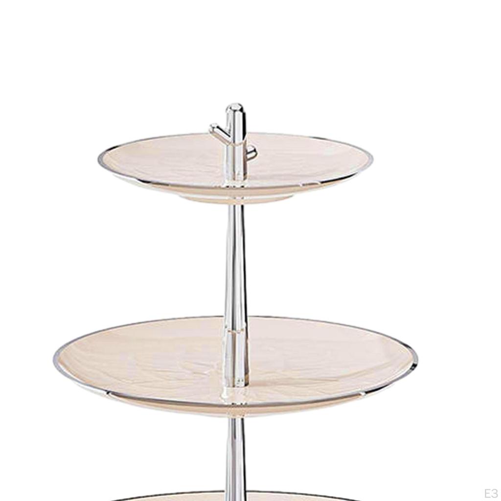 3 Tier Cupcake Stand Cake Holder Dessert Table Display Tiered Serving Tray Fruit Plate for