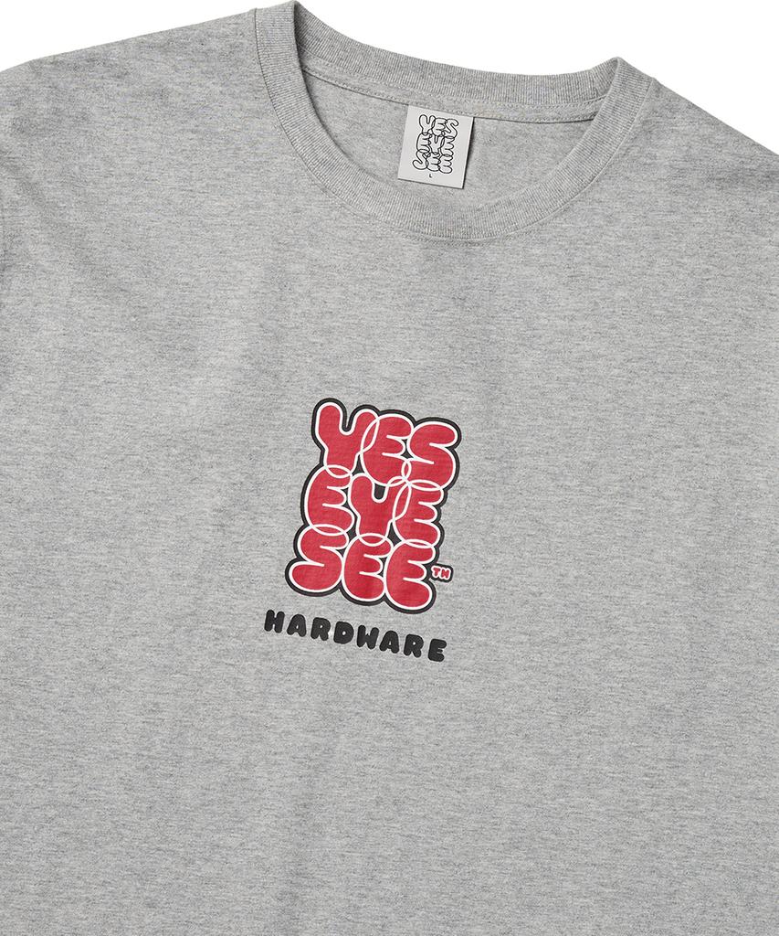 Серая футболка YESEYESEE с аппаратным обеспечением C-Logo