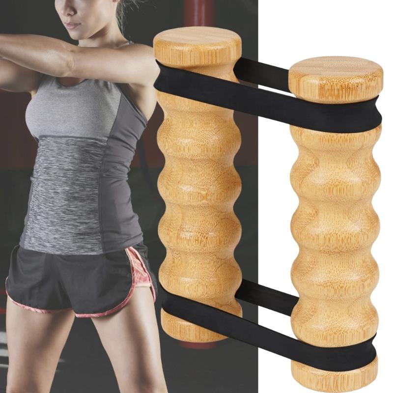 Оборудование для тренировки верхней части тела с уровнями сопротивления и эргономичной деревянной ручкой, портативное оборудование для упражнений