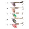 5pc HENGJIA 0.26oz/2.6'' Metal Fishing Spoons Bait Trout Bass Pike Fishing Lures 2 Colors