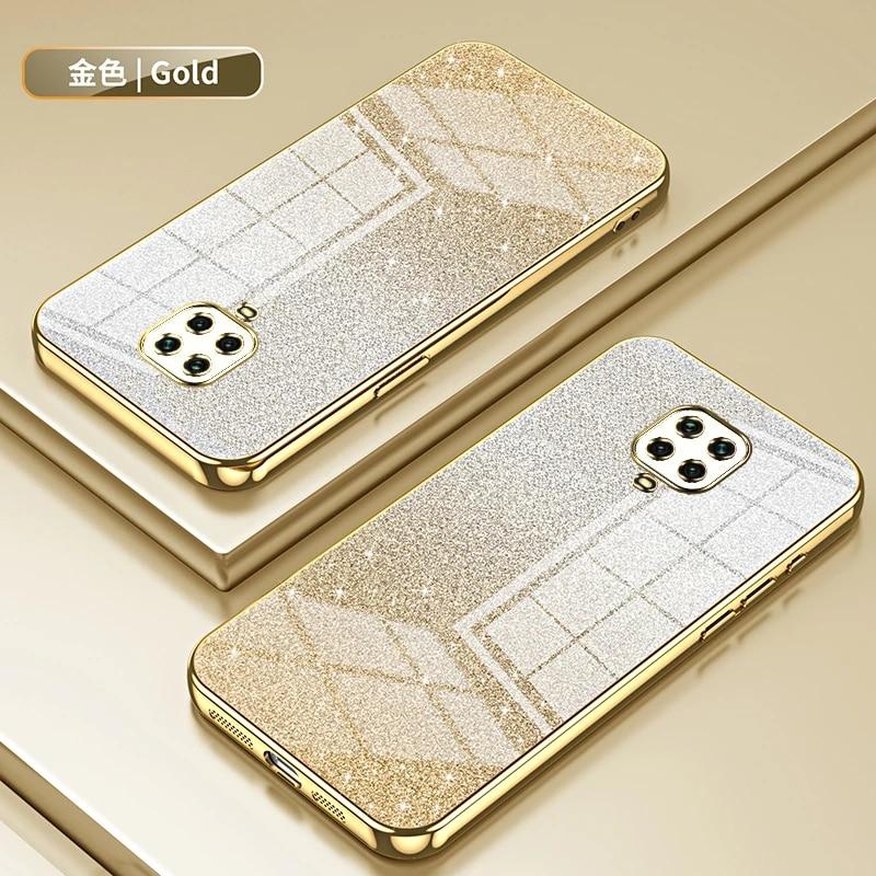 Glitter Plating Phone Case For Xiaomi Redmi Note 9 7 8 Pro Max 9S Mi CC9 Pro 9 9T 8 CC9E Soft TPU Back Cover