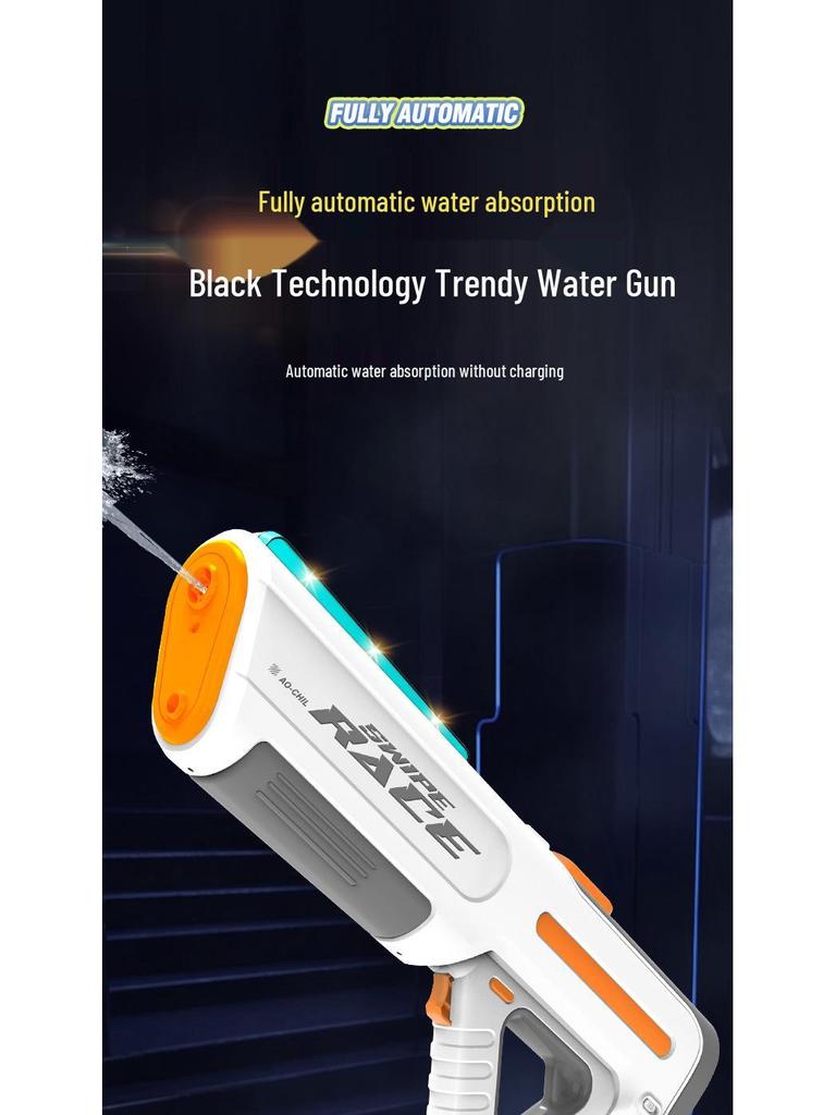 Automatic Pulse Water Gun: Rapid Fire, Easy Refill, Powerful Spray - Perfect for Songkran Festival Fun!