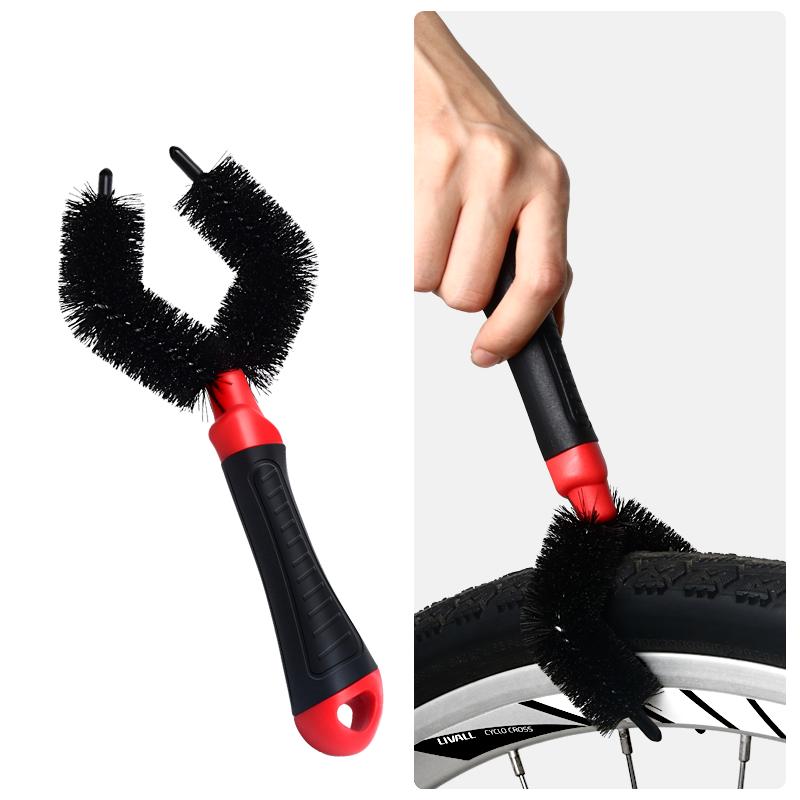Набор из 3 щеток для чистки велосипеда, инструмент для чистки цепи, щетка для шин горного шоссейного велосипеда, набор для быстрой мойки, инструменты для чистки