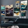 Nordic Style Abstract Wall Art Whale Sea Cloud Poster and Prints Animal Decoration Canvas Painting Pictures Living Room Decor