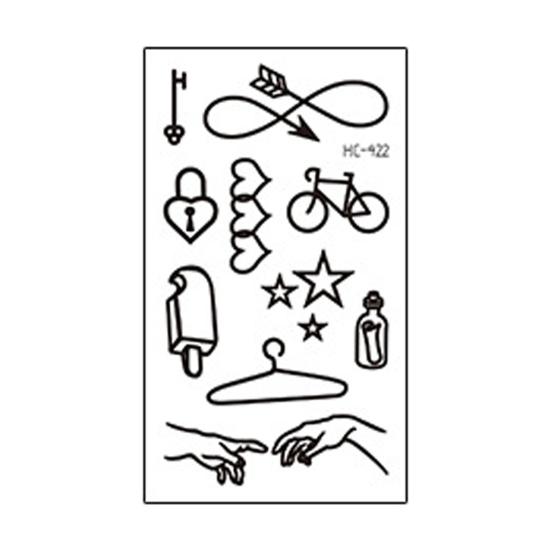 Тотемная татуировка водонепроницаемый безопасный черный цвет Популярная одноразовая наклейка на руку для вечеринки