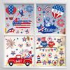 9 Patriotic Window Stickers Window Stickers Vintage American Star Flag Fireworks Window Decorations For Independence Day Family Gatherings Gla
