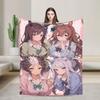 Одеяло Аниме Uma Musume Супер Теплое Удобное Плюшевое Одеяло-Накидка Для Дивана Кровати Кемпинга Фланелевое Покрывало Покрывало