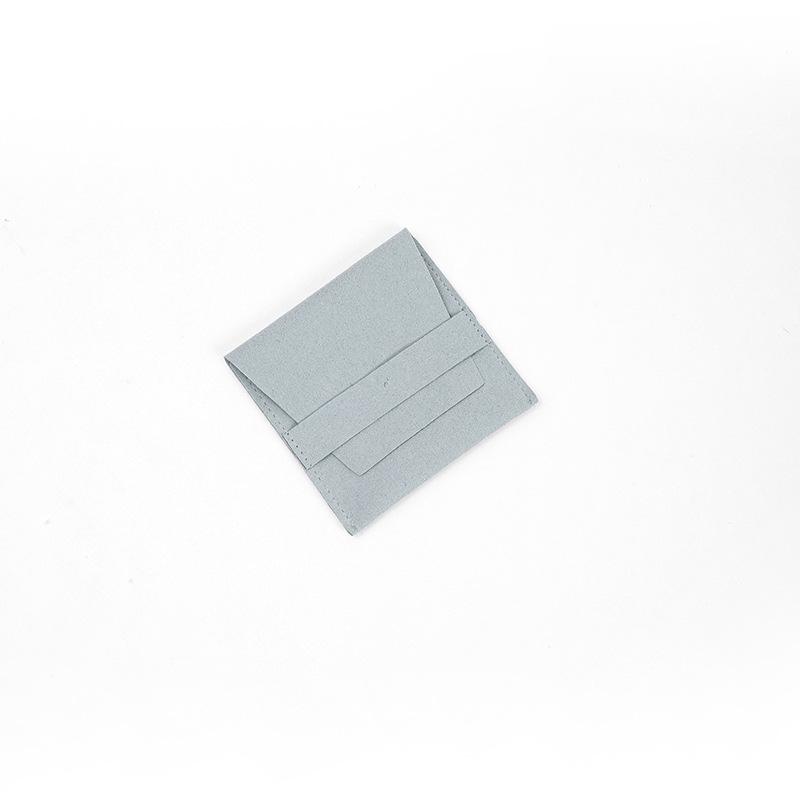 Microfiber Double-Sided Snap Jewelry Bag – Anti-Oxidation Storage for Necklaces & Pendants