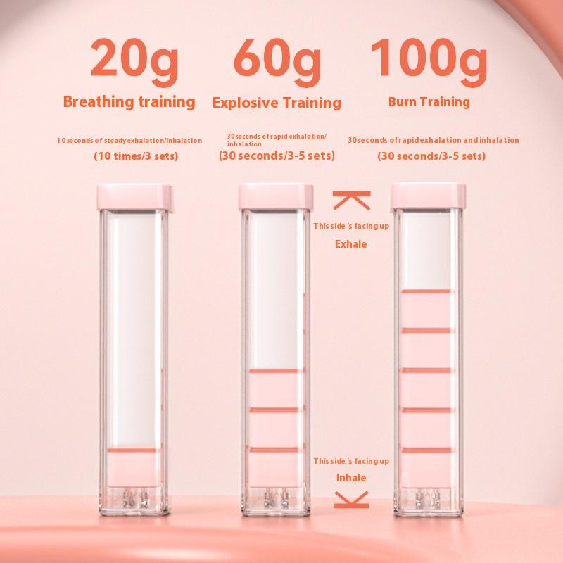 Тренажер для дыхательных упражнений Тренажер для мышц живота Глубокое дыхание Гантель Мужчины Женщины Взрослые Тренажер для тренировки емкости легких