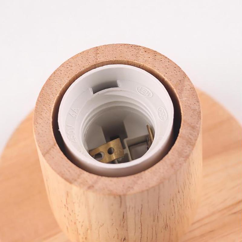 Настольная лампа из дерева в стиле ретро E27, винтажная настольная лампа с основанием из дерева, настольная лампа 220 В, декоративная ночник-лампа