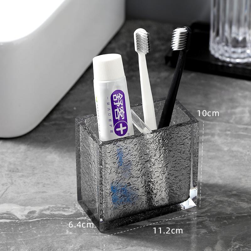 Набор туалетных принадлежностей из смолы, держатель зубных щеток, стаканчик для ополаскивателя для полости рта, бутылочка для лосьона, мыльница, коробка для ватных палочек, поднос для хранения салфеток