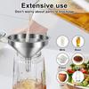 7/14 Pcs Stainless Steel Funnel Kitchen Funnel with Removable Strainer and Handle  Dishwasher Safe Cooking Funnels for Oil Flour