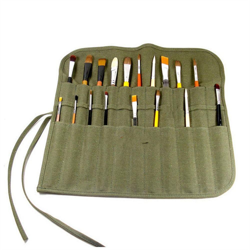 Акварельный сворачивающийся пенал на 22/30 отверстий, пенал для карандашей, чехлы для кистей для масляной краски, художник рисует
