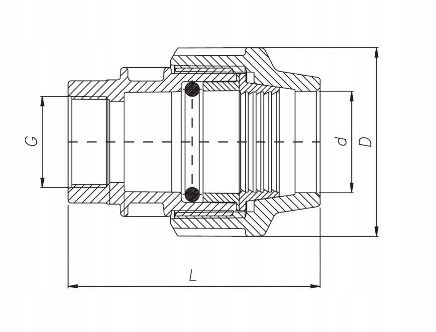 Pe Screwed Coupling Gw 20X3/4 For Water