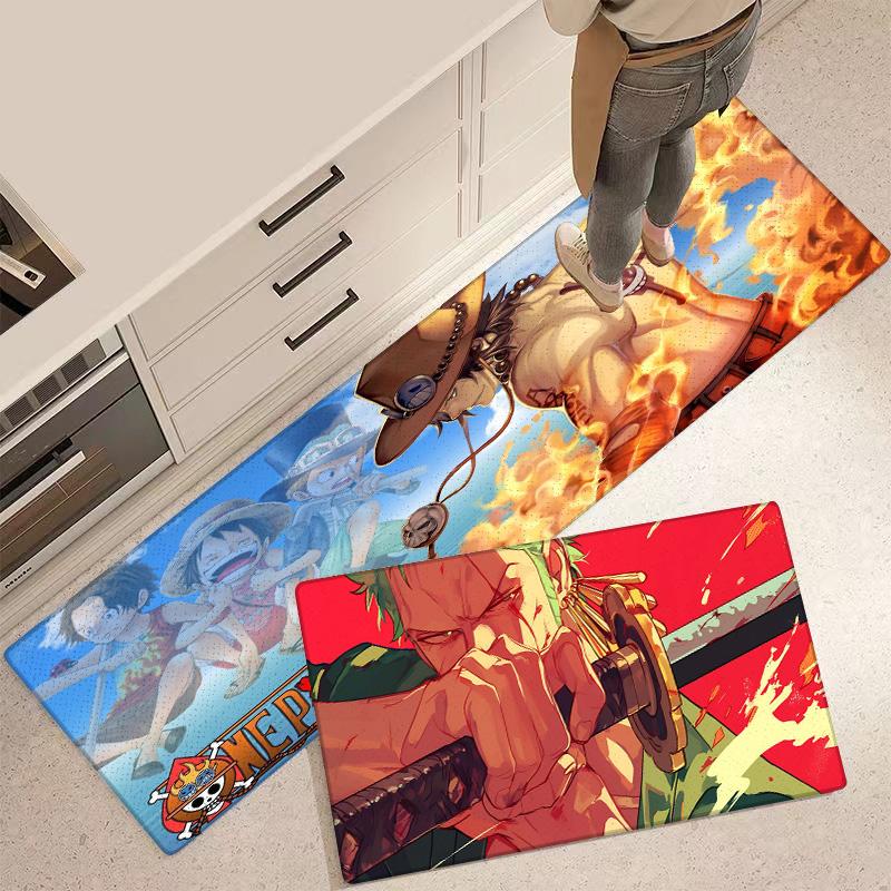 Entrance Front Door Doormat Cool LuffyS ZoroS Non-slip Kitchen Rug Living Room Rugs Balcony Bathroom Foot Mat Floor Mats Carpet