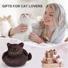 Cat Travel Makeup Bag Drawstring Cosmetic Organizer Cat Design Lay Flat Large Capacity Cosmetic Pouch Gift for Cat Lovers