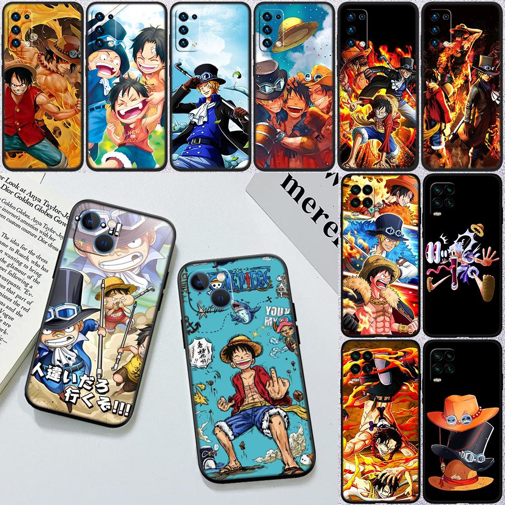 One Piece ACE Luffy Sabo New High-End Shell Phone Case for Redmi Note 13 14 Pro+ Plus A3 A3X 13X 13C 13R 14S 14C 14R