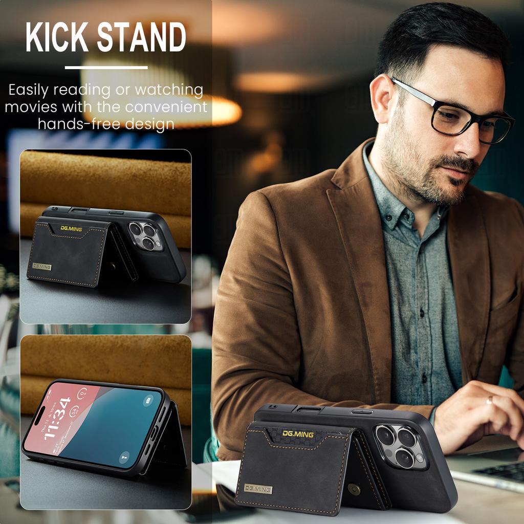 Роскошный магнитный кожаный чехол-кошелек для iPhone 16 Pro Max 11 12 13 14 15 Plus iPhone16 Магнитная подставка Держатель для денег и карт Обложка