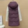 Большой размер новый двухсторонний жилет женский зимний жилет средней длины корейский стиль осень и зима пуховый жилет хлопковый утолщенная куртка