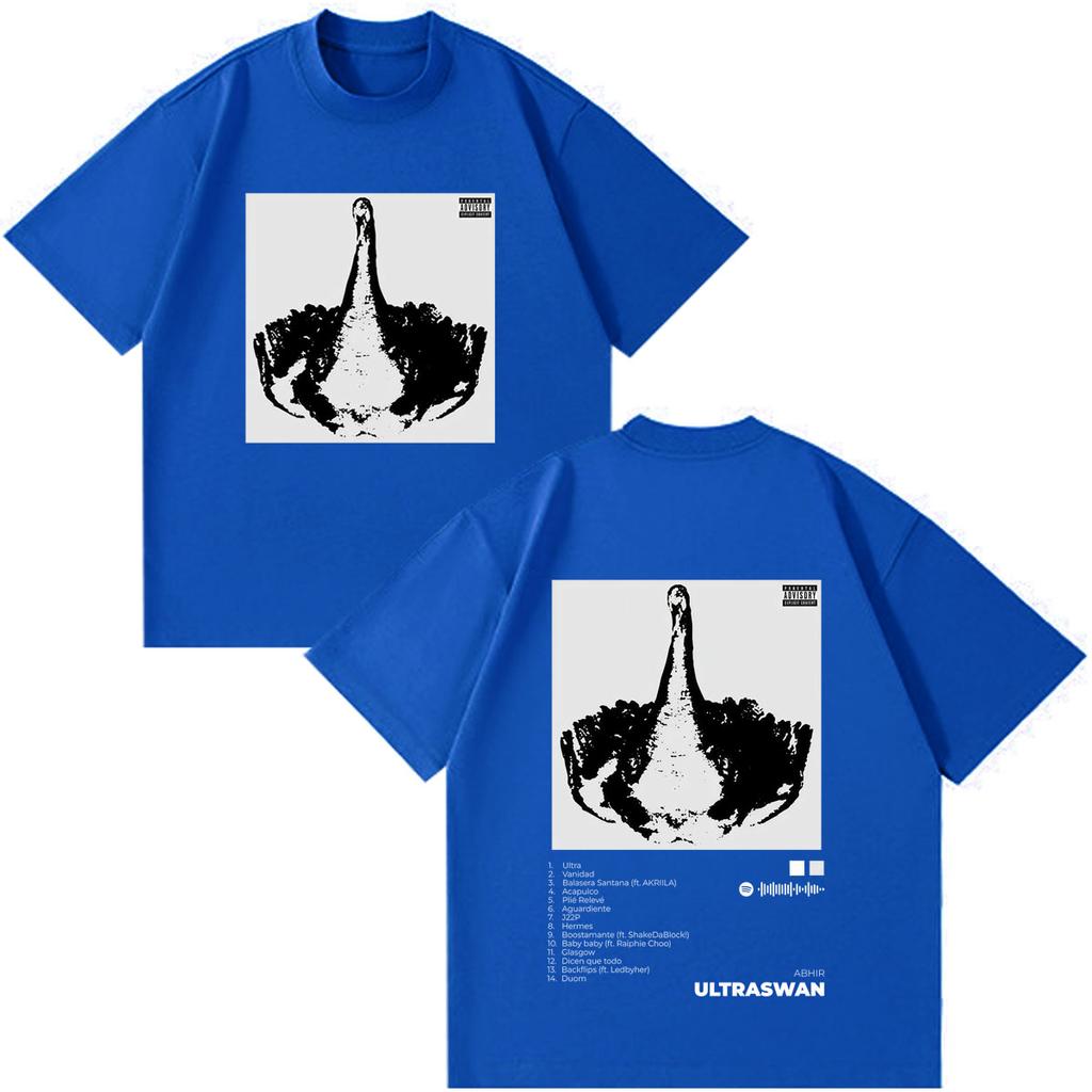 Rapper Abhir Ultraswan Album Tour 2026 Merch Tshirt Unisex Unisex Vintage Fashion Tshirt Shortsleeved Loose Casual Cotton Tshirts