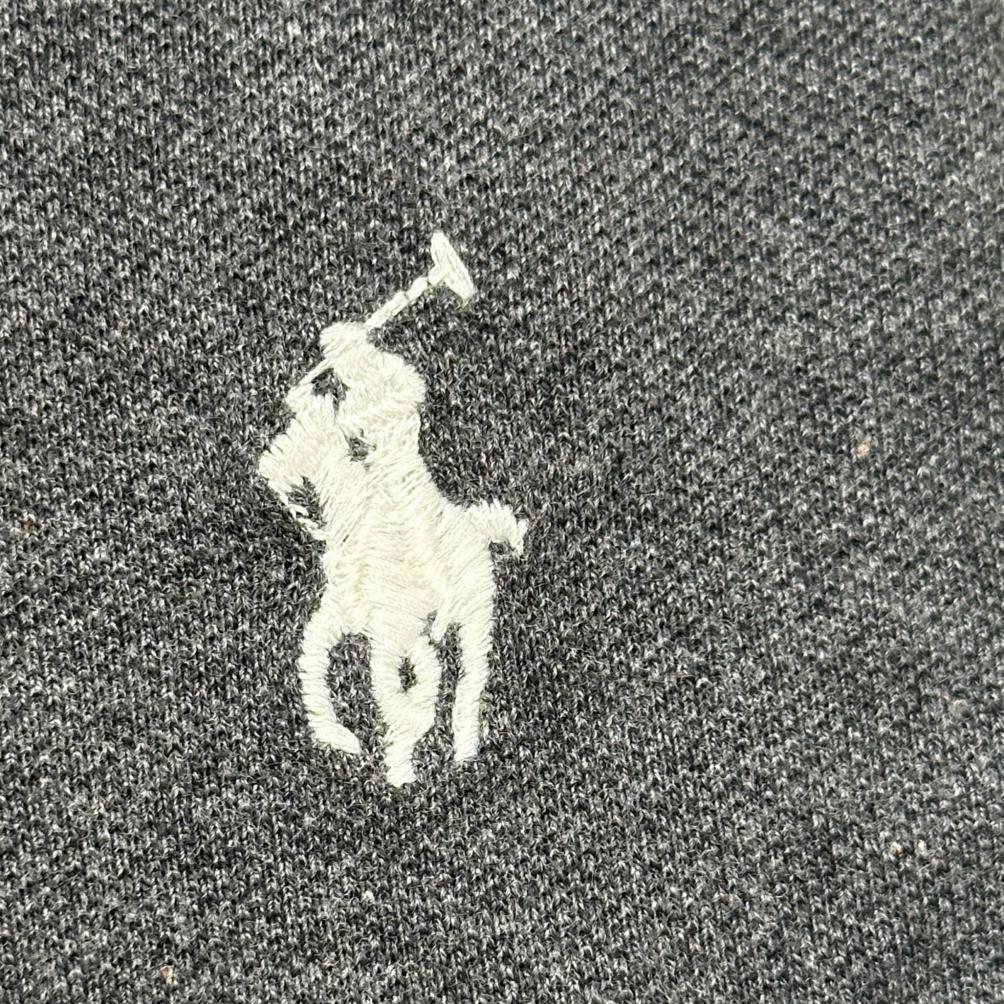 Polo Ralph Lauren Весна-Лето 26 Логотип Вышивка Полумолния Короткий рукав Поло Классическая версия Мужские топы Серый 710951946-003