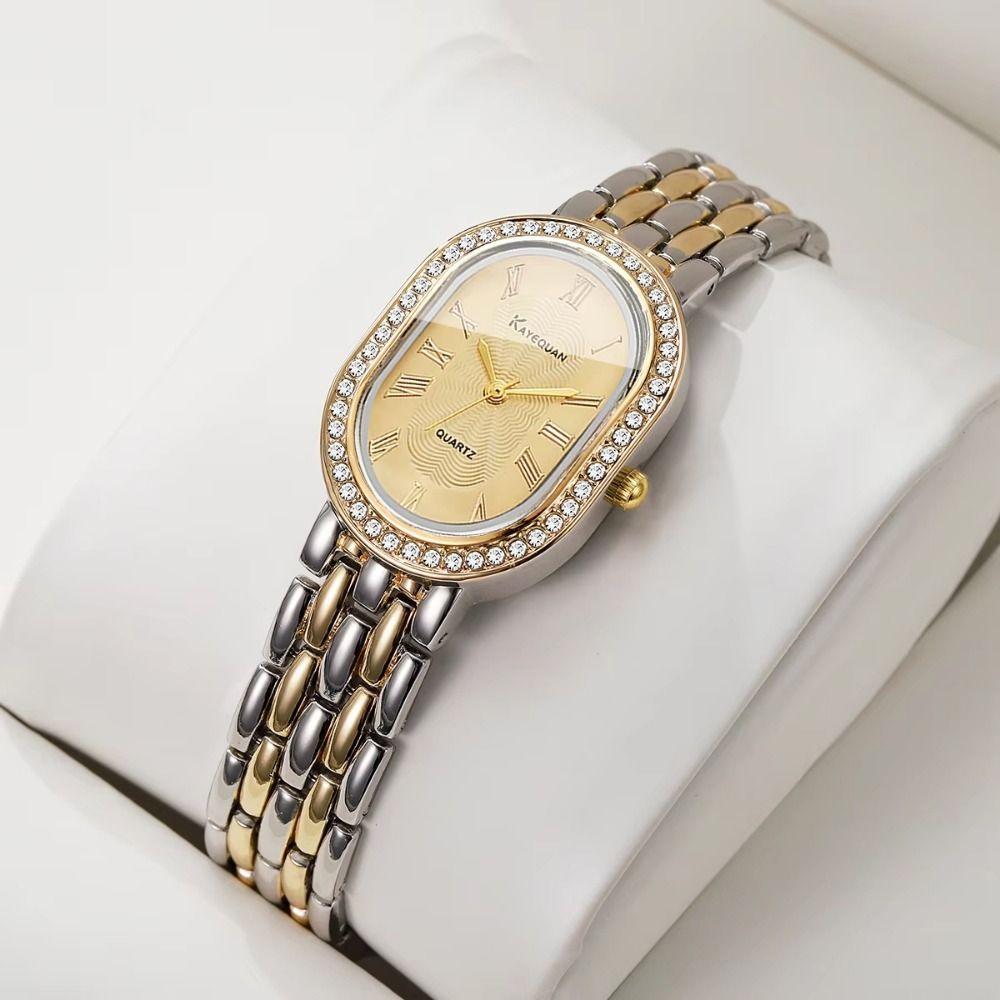 Minimalist Ladies Wristwatch Rhinestone Encrusted Fashion Jewelry Watch Daily Use