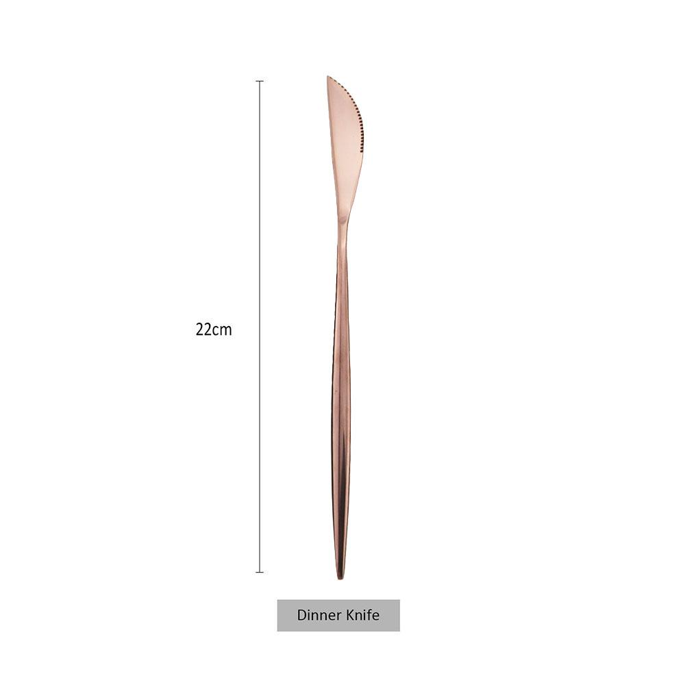 6/12/24Pcs Dinner Knife Sets Stainless Steel Dinnerware Flatware Western Dinner Knive Wedding Hotel Supplies Tableware Cutlery
