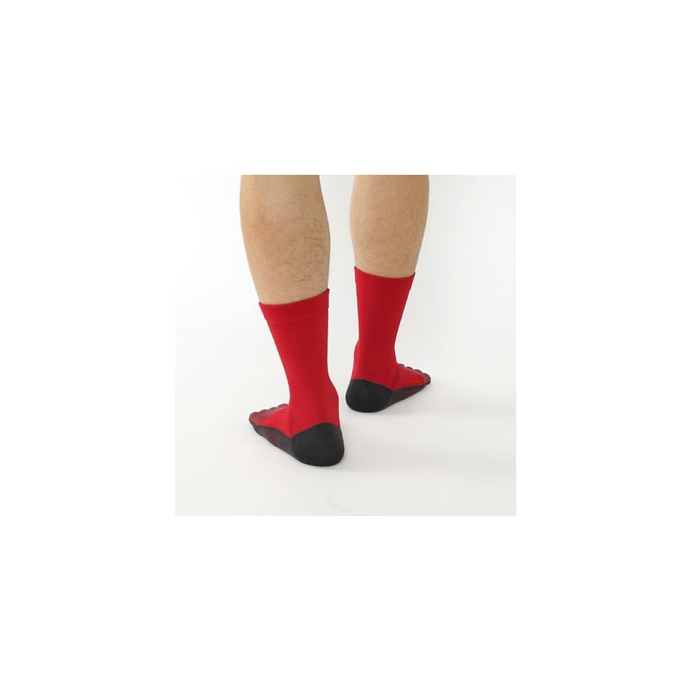 Tabio Football Five-Finger Socks, Made in Japan, Soccer, Futsal, Black, 210x230cm