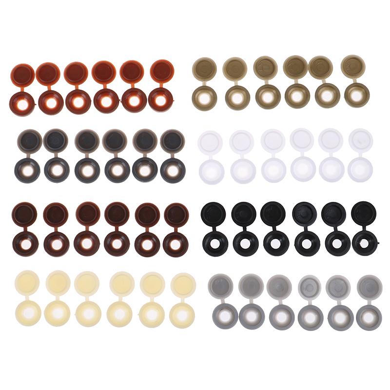 50 шт. навесные пластиковые винтовые колпачки для внешних кнопок, декоративная крышка для мебели