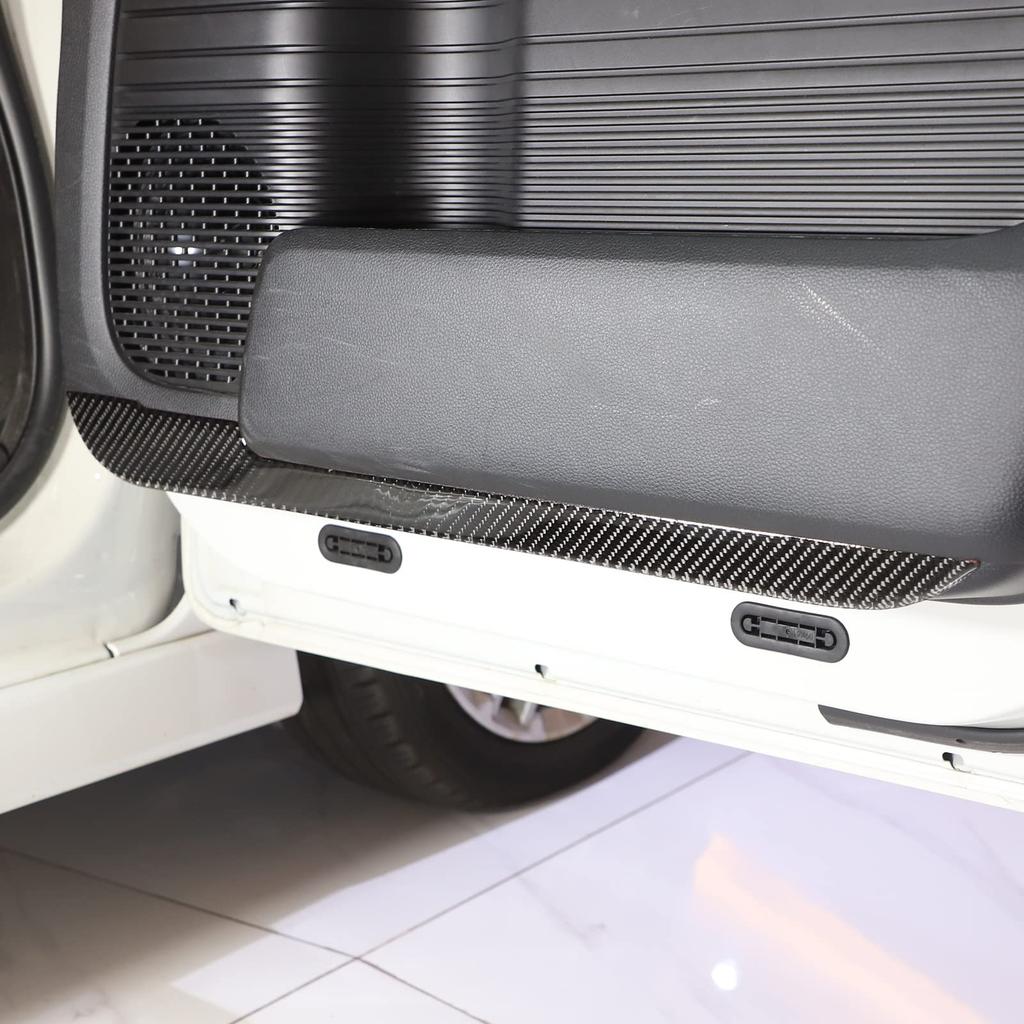 Compatible with Honda Door Kick Door Protection Interior Door Trim Door Protection Trim Protective Scratch Interior Car Car Door Real Carbon Set N-BOX