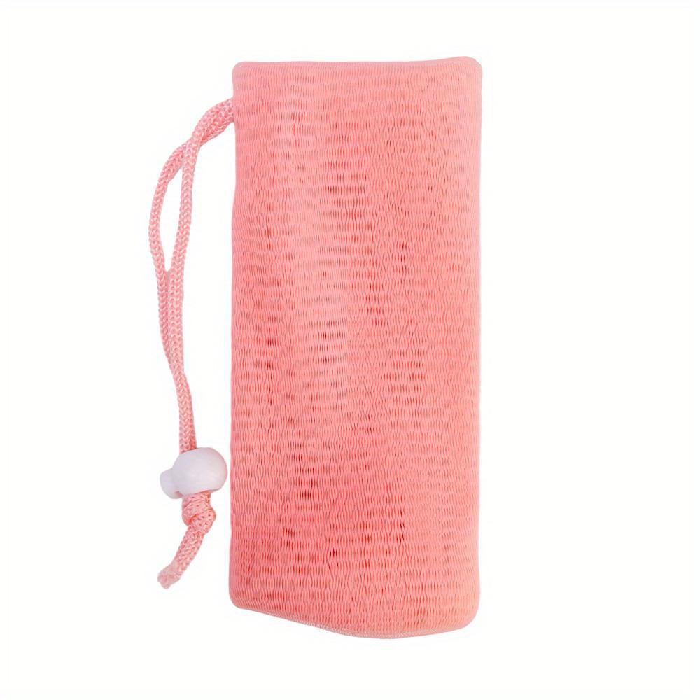 6-слойные утолщенные пенящиеся мешочки для мыла, очищающее средство для лица, сетчатый мешок, затягивающийся шнурок, сетка для душа, пена для ванны, мытья тела, чистки