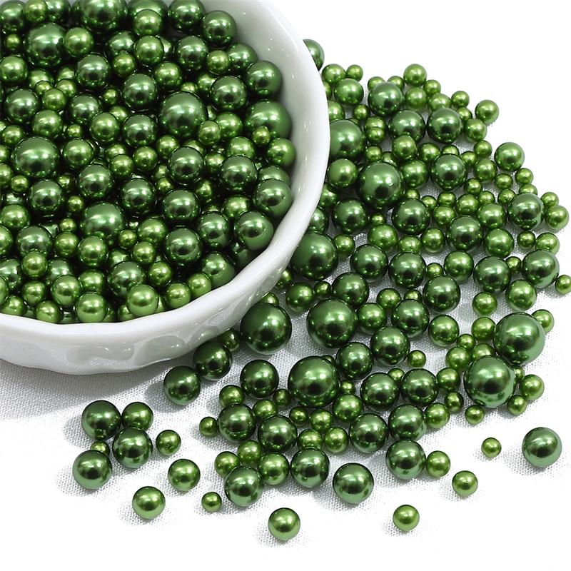 200 шт., 3-8 мм, цветные бусины из АБС-пластика, круглые искусственные жемчужные бусины для самостоятельного изготовления ювелирных изделий, украшения дома, художественный искусственный жемчуг для наполнителей ваз