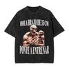 Calacas Chidas Gym Con Frases Sarcasticas Mens T Shirts Washed Funny Skull Fun Tees Short Sleeve Round Neck Tees Pure Cotton