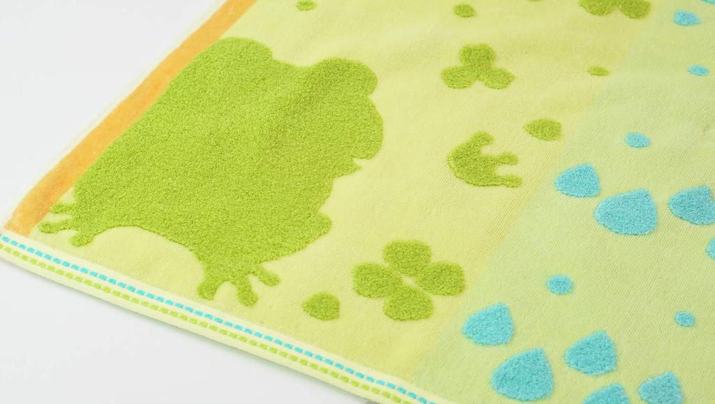 Uchino Bath Green 60 x 120 Mochi 9018B704 G Полотенце, Лягушка, Прибл.. см, Пуни,