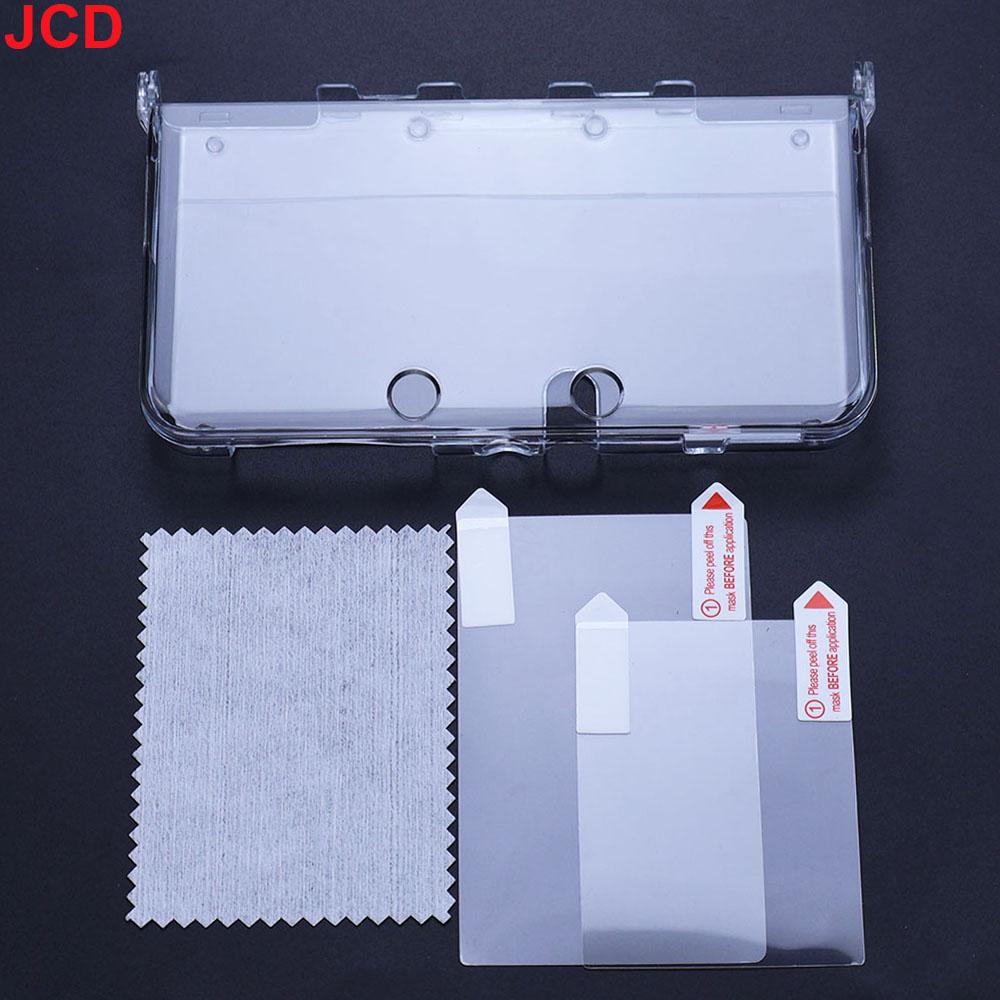 Пластиковый прозрачный кристальный корпус-обложка JCD для 3DS 3DS XL LL New 3DS New 3DS XL/LL Игровой консоли С защитной пленкой для экрана