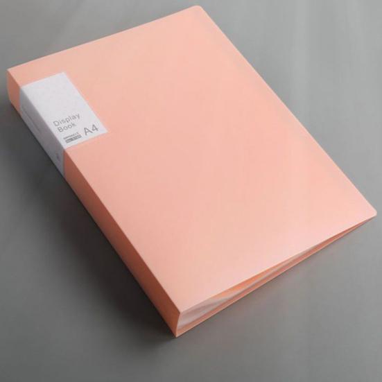 File Folder Double-sided High-Transparency Large Capacity Inner Pockets Multifunctional Sheet Protector with Plastic Sleeves A4 Paper Binder Organizer